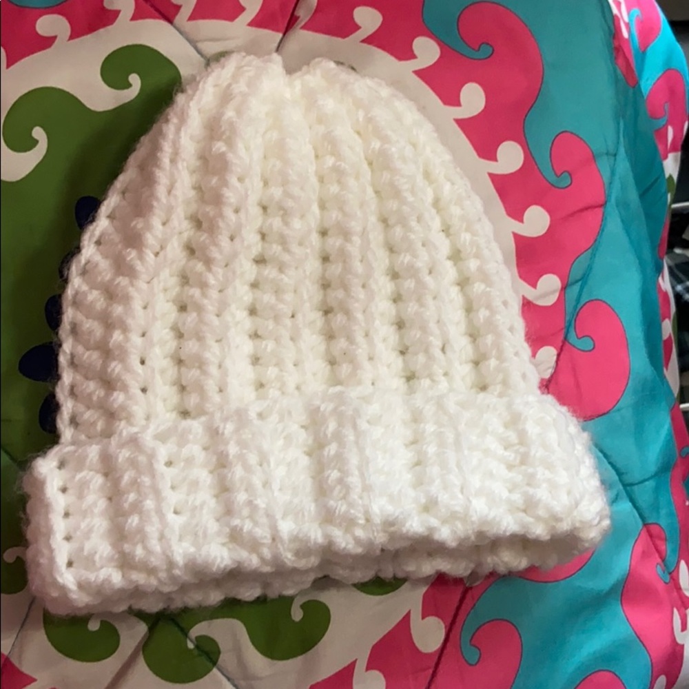White Crochet Hat